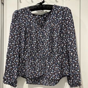 Madewell floral blouse